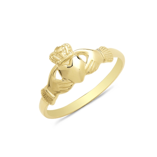 Yellow Gold Babies child claddagh Plain Ring Wedding Rings & Bands
