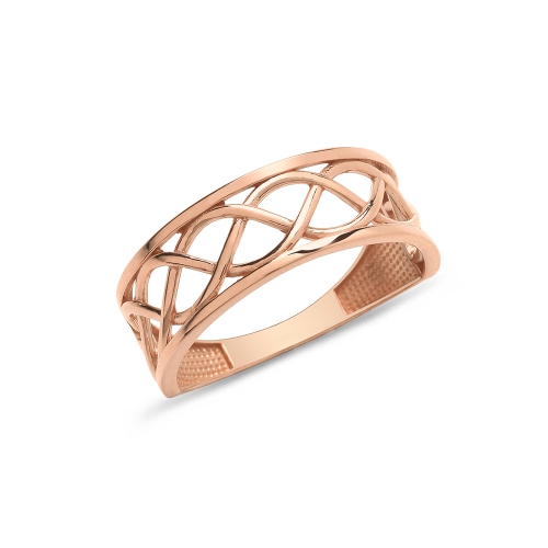 Rose Gold metal celtic Plain Ring Wedding Rings & Bands
