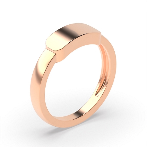 Rose Gold Infiniteglow Plain Ring Wedding Rings & Bands