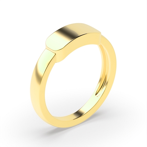 Yellow Gold Infiniteglow Plain Ring Wedding Rings & Bands