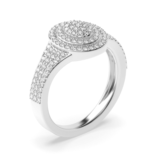 prong setting round diamond engagement ring