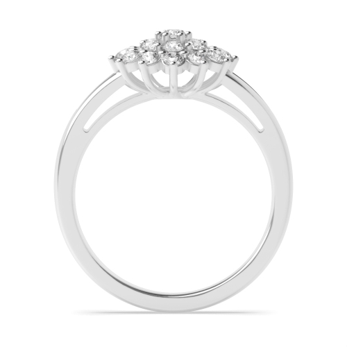 4 Prong Round Phase Engagement Rings