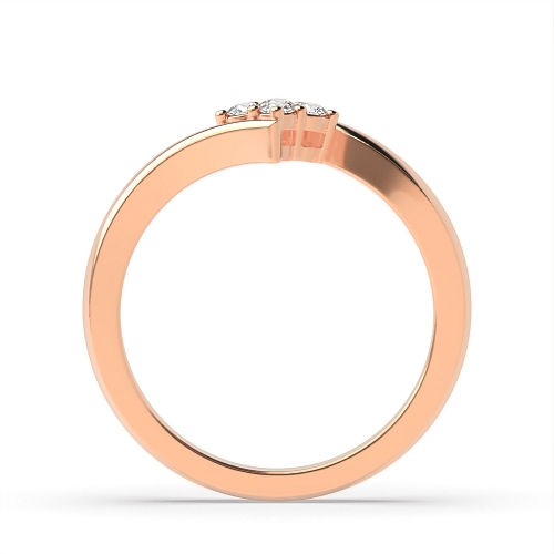 4 Prong Round Rose Gold Myst Engagement Rings