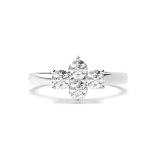 4 Prong Round Luminousluster Moissanite Engagement Rings