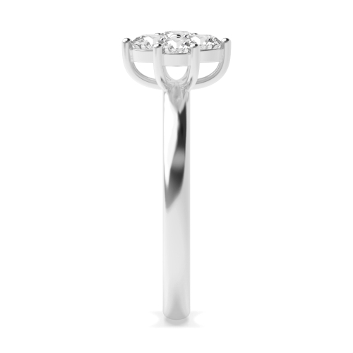 4 Prong Round Luminousluster Moissanite Engagement Rings