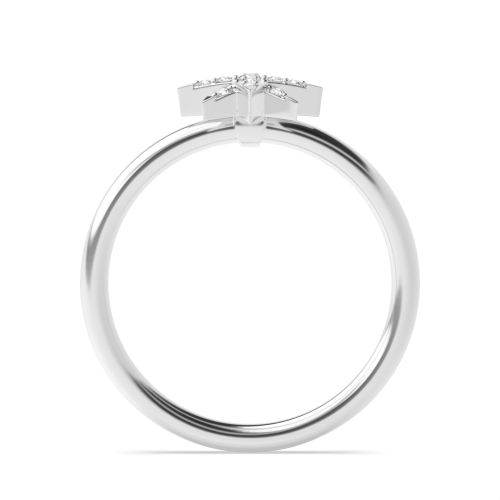 4 Prong Round Star Moissanite Engagement Rings