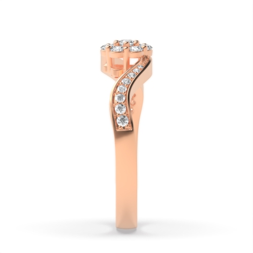4 Prong Round Rose Gold Sophistication Engagement Rings