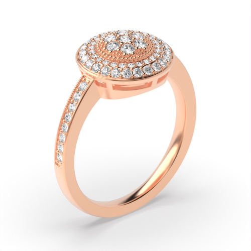 4 Prong Round Rose Gold Radiancestream Engagement Rings