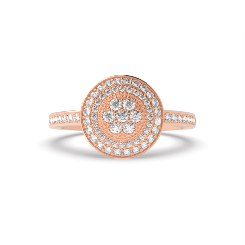 4 Prong Round Rose Gold Radiancestream Engagement Rings
