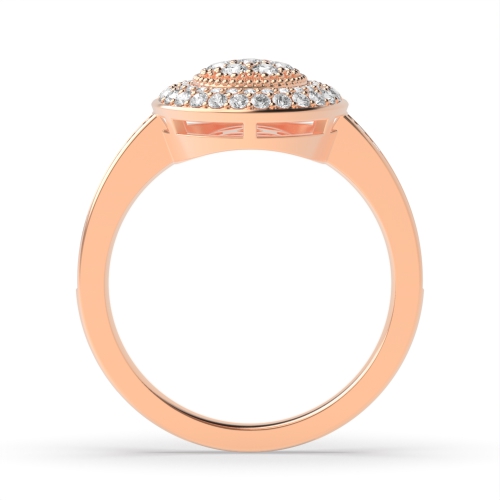 4 Prong Round Rose Gold Radiancestream Engagement Rings