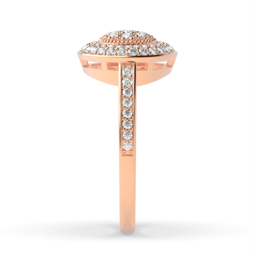 4 Prong Round Rose Gold Radiancestream Engagement Rings