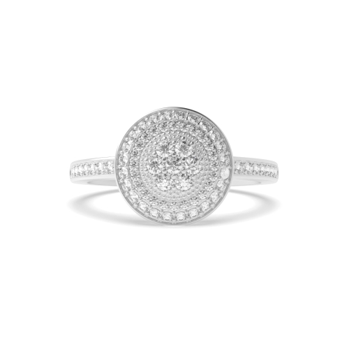 4 Prong Round Radiancestream Side Stone Engagement Rings