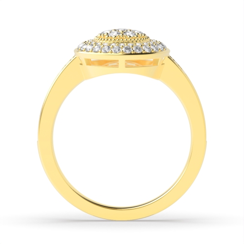 4 Prong Round Yellow Gold Radiancestream Engagement Rings