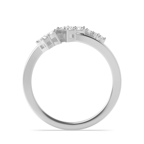 4 Prong Round Stellar Cluster Engagement Rings