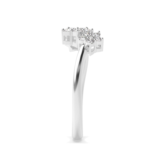 4 Prong Round Gleam Moissanite Engagement Rings