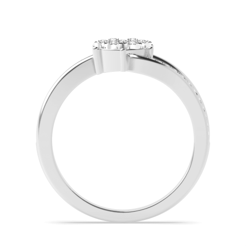 4 Prong Round Revered Moissanite Engagement Rings