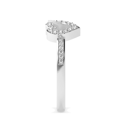 4 Prong Round Double Moissanite Engagement Rings