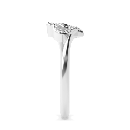 4 Prong Round Heartbeat Twist Moissanite Engagement Rings
