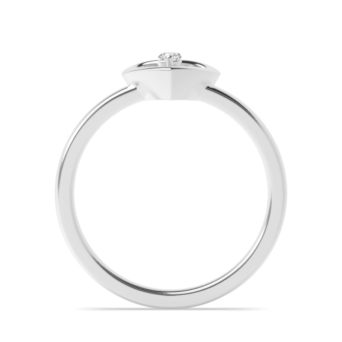 3 Prong Round Lumincircuit Moissanite Engagement Rings
