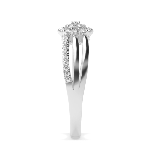 4 Prong Round Lumen Weave Engagement Rings