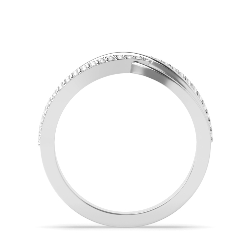 4 Prong Round Unity band Moissanite Eternity Diamond Rings