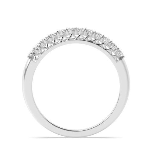 4 Prong Round Fullspectrum Half Eternity Diamond Rings