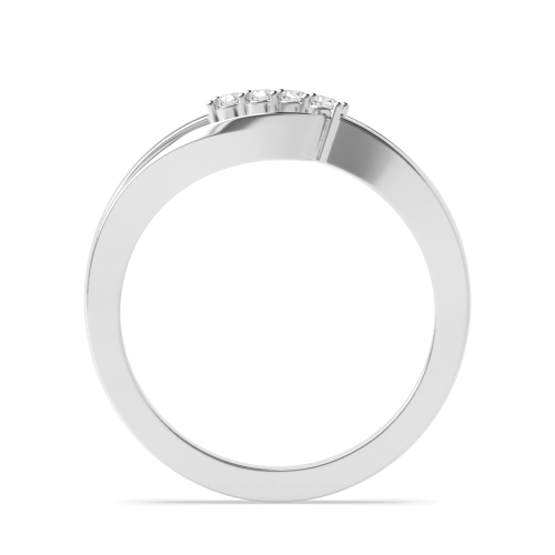 4 Prong Round Promise orbit Moissanite Diamond Rings