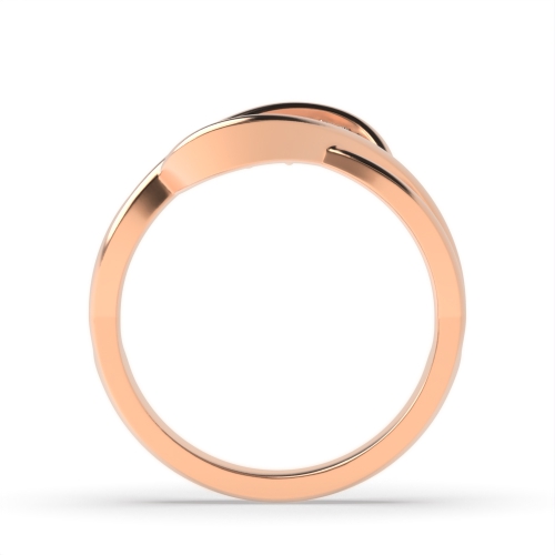 Bezel Setting Round Rose Gold set Illusion Set Engagement Rings