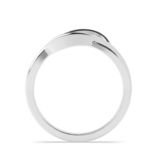 Bezel Setting Round Illusion set Moissanite Engagement Rings