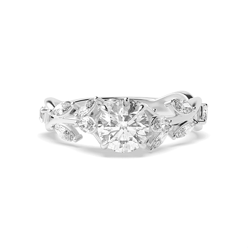 Round Brilliance Moissanite Engagement Rings
