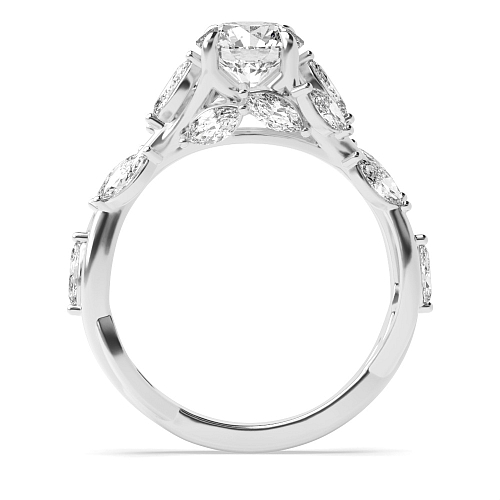 Round Brilliance Moissanite Engagement Rings