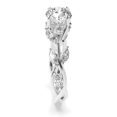 Round Brilliance Moissanite Engagement Rings