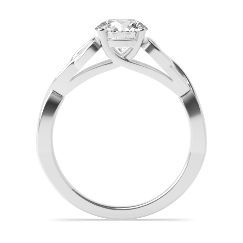 4 Prong Round Celtic Solitaire Engagement Ring