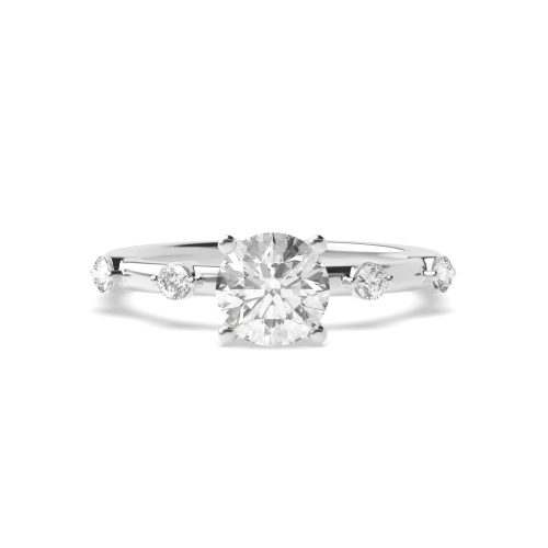 4 Prong Round Solitaire Diamond Ring