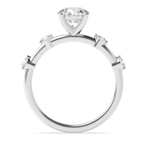 4 Prong Round Solitaire Diamond Ring