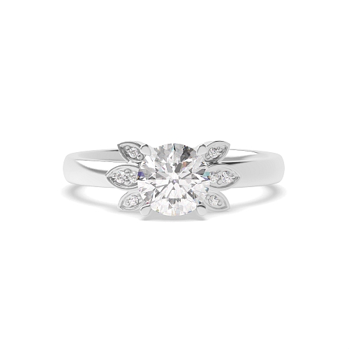 4 Prong Round Sovereign Engagement Rings