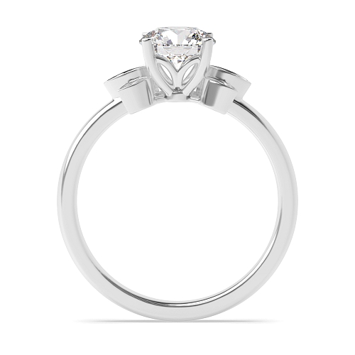 4 Prong Round Sovereign Engagement Rings