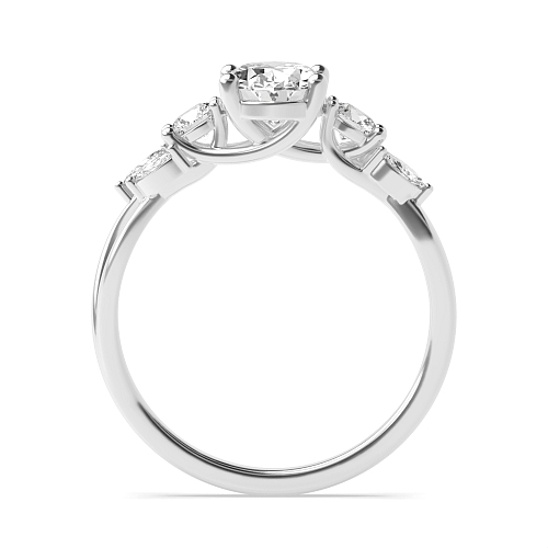 Oval Trellis Crossover Unusual Engagement Rings
