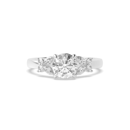 Round Heirloom Moissanite Engagement Rings