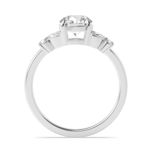 Round Heirloom Moissanite Engagement Rings