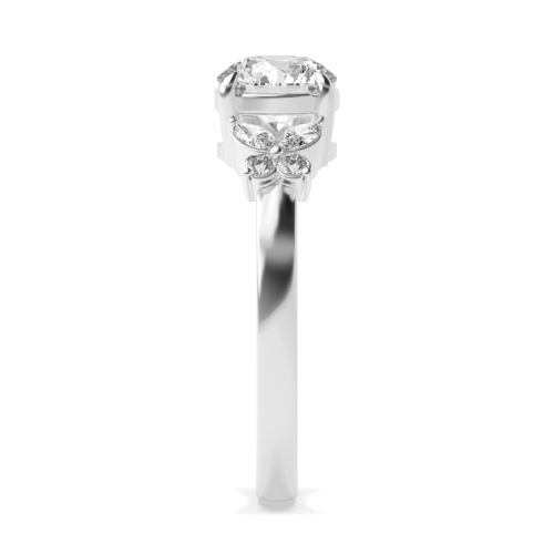 Round Heirloom Moissanite Engagement Rings