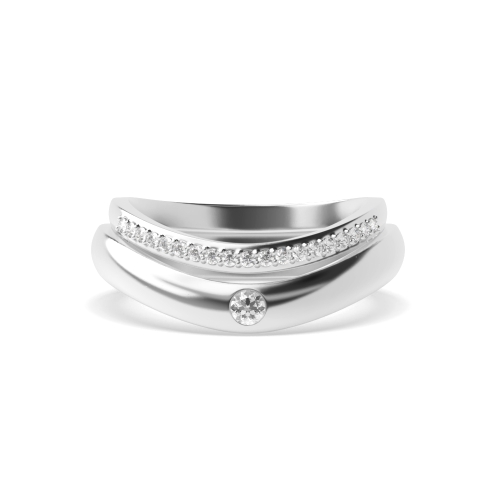 4 Prong Round Wedding Diamond Ring