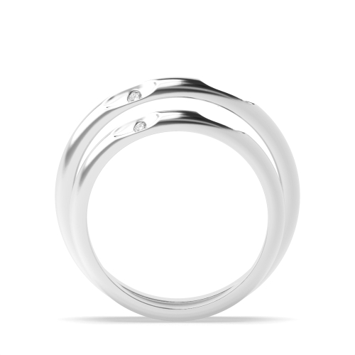 Bezel Setting Round Wedding Diamond Ring