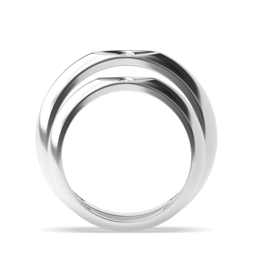 Bezel Setting Round Wedding Engagement Ring