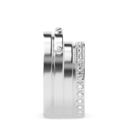 Pave Setting Round Wedding Diamond Ring