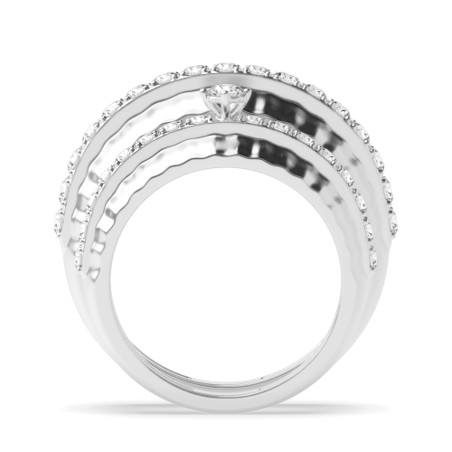4 Prong Round Wedding Diamond Ring