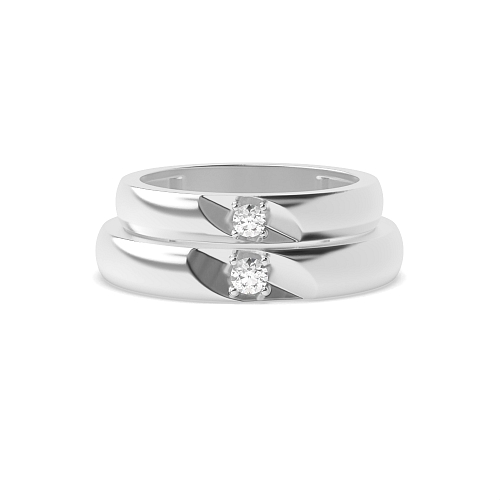 4 Prong Round Treasure Naturally Mined Diamond Engagement Rings