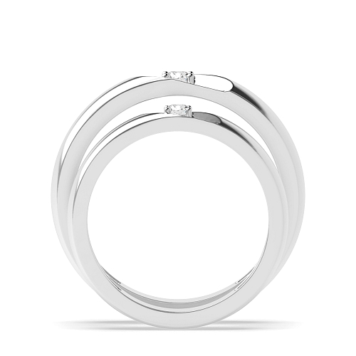 4 Prong Round Treasure Naturally Mined Diamond Engagement Rings
