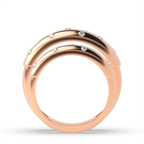 4 Prong Round Rose Gold Dreamland Couples Engagement Rings