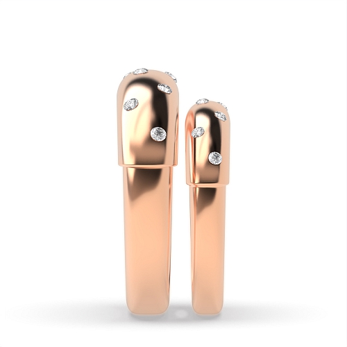 4 Prong Round Rose Gold Dreamland Couples Engagement Rings